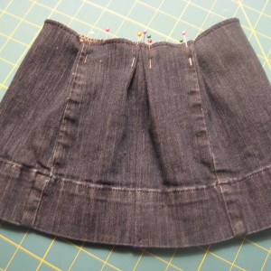 Jeans to Toddler Skirt Refashion