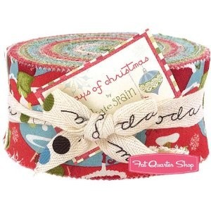 12 Days of Christmas Jelly Roll Kate Spain for Moda Fabrics