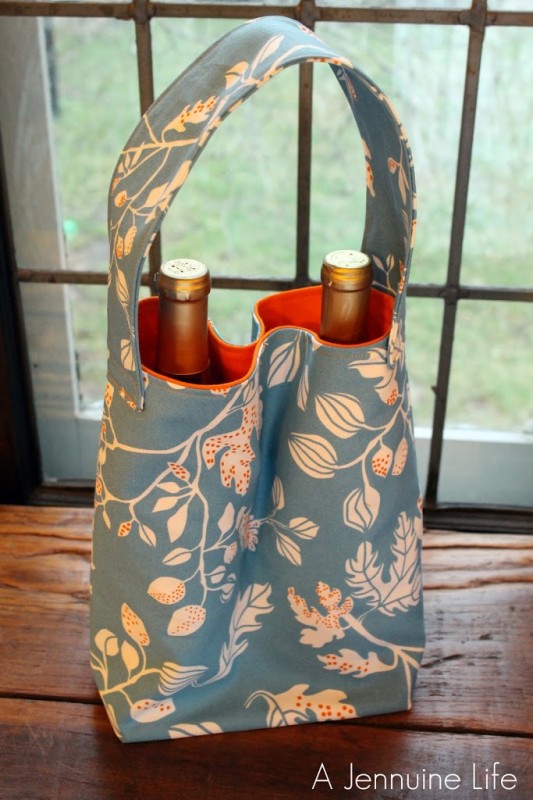 Fireflies and Jellybeans Double Wine Tote Pattern Giveway A Jennuine Life