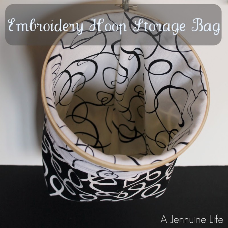 Embroidery Hoop Storage Bag - A Jennuine Life