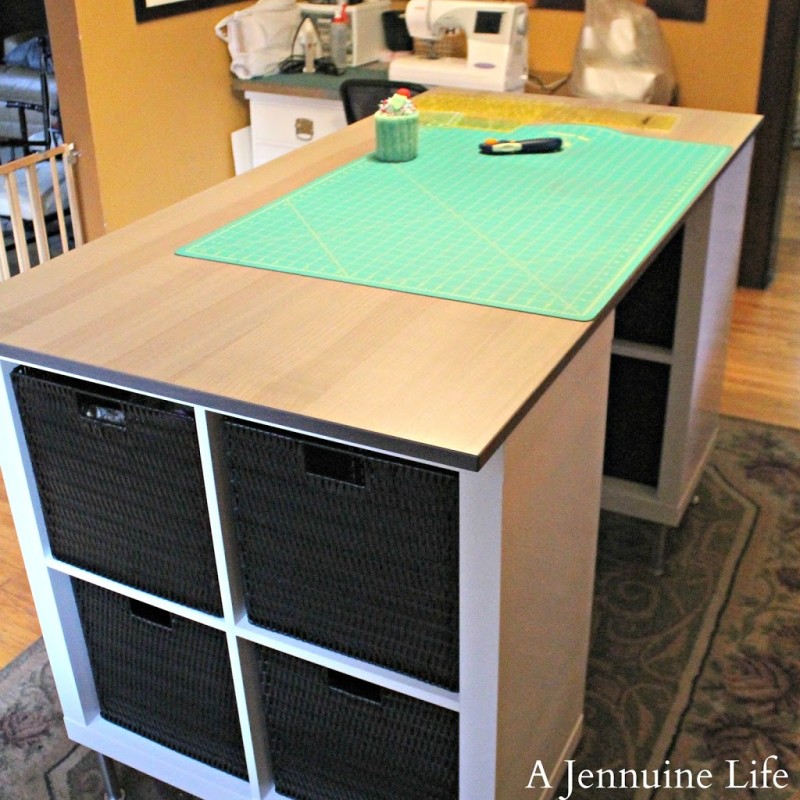 Diy Counter Height Craft Table A Jennuine Life