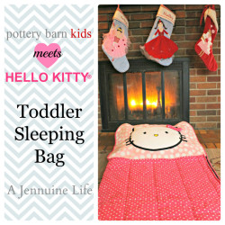 Pottery Barn + Hello Kitty Knockoff Toddler Sleeping Bag Title