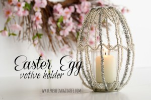 DIY Easter Egg Votive Holder {Pottery Barn Knock-off} from Posh Pink Giraffe