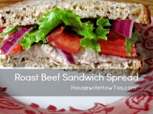 Roast Beef Sandwich Spread recipe from HousewifeHowTos.com