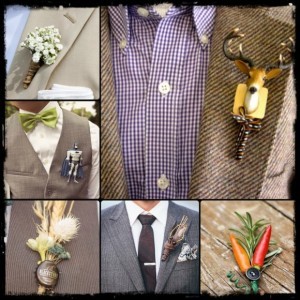 Non Floral Boutonnieres - 1