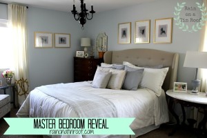 Master Bedroom Makeover Reveal {rainonatinroof.com} #masterbedroom #makeover #reveal #DIY