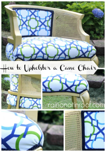 How to Upholster a Chair {rainonatinroof.com} #upholstery