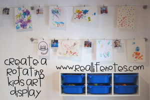 Kids Rotating Art Display