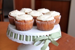 Carrot Muffins with Cream Cheese Frosting