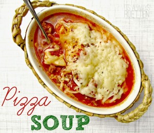 Slow Cooker Pizza Soup Recipe from It's Always Ruetten