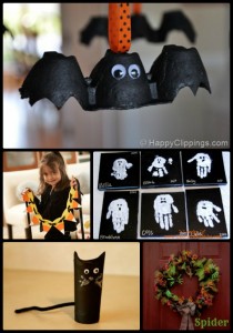 10 Easy & Kid-Friendly Halloween Crafts - DesignedByBH.com - Set 1