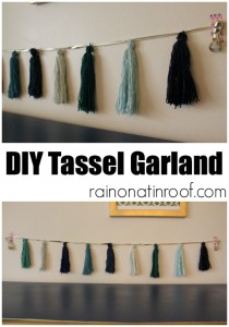 DIY Tassel Garland {rainonatinroof.com} #tassel #garland