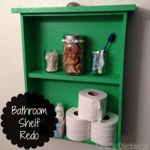 Bathroom Shelf Redo | Craft Dictator