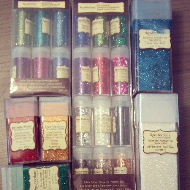 Assorted Glitter Set By Recollections - 12 pcs