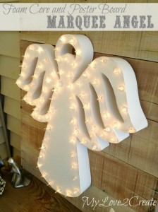 MyLove2Create, Foam Core and Poster Board Marquee Angel