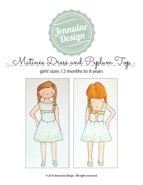 Matinee Dress and Peplum Top Watercolor