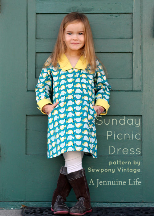 Sunday Picnic Dress pattern by Sewpony Vintage sewn by A Jennuine Life