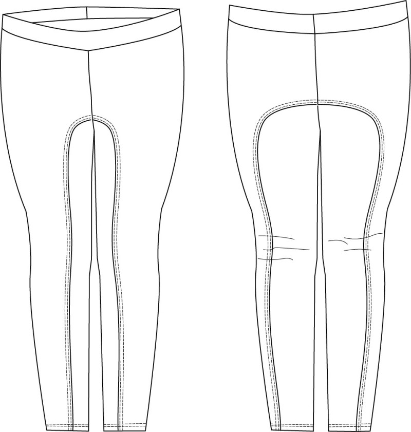 Dressage Leggings Line Drawings - A Jennuine Life