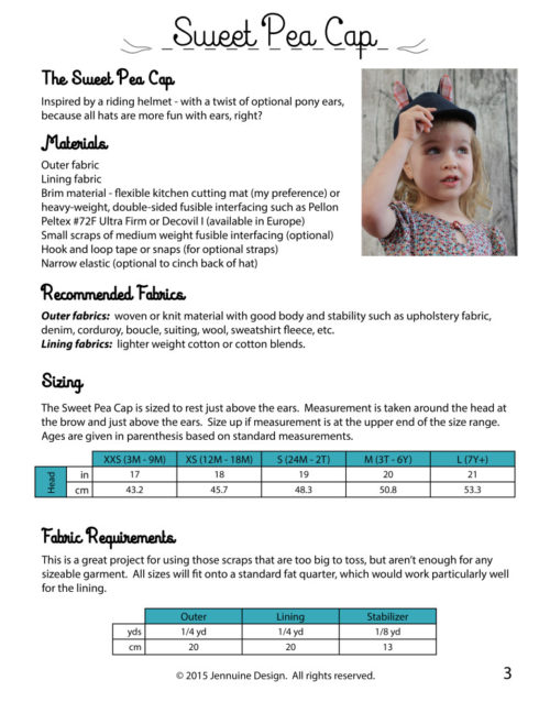 Sweet Pea Cap - Image 2