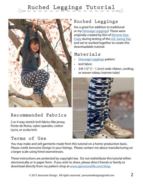 Ruched Leggings Tutorial - Image 2