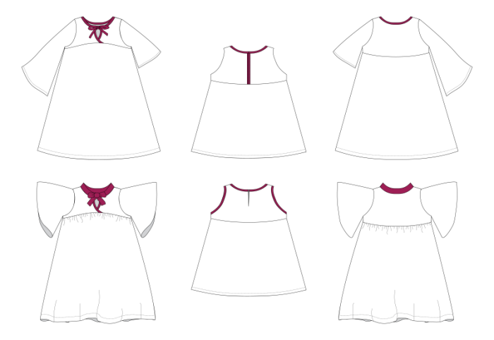 Naples Dress Line Drawings-01