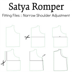 Fitting Files  Satya Romper Narrow Shoulder Adjustment