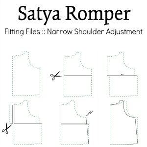 Fitting Files :: Narrow Shoulder Adjustment for the Satya Romper