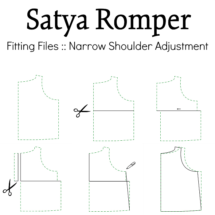 Fitting Files Satya Romper Narrow Shoulder Adjustment