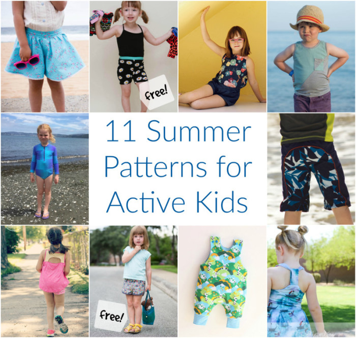 11 summer sewing patterns for active kids