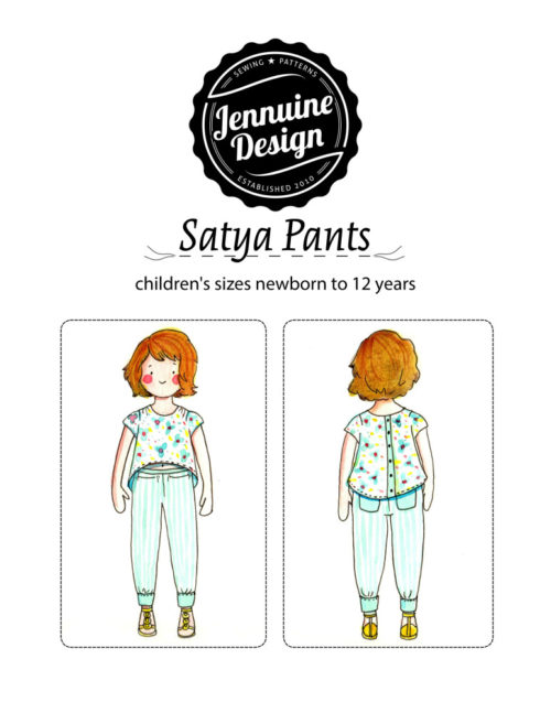 Satya Pants Jennuine Design for children sized newborn to 12 years