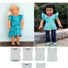 Doll Schooner Tee & Dress by Jennuine Design for 18" dolls