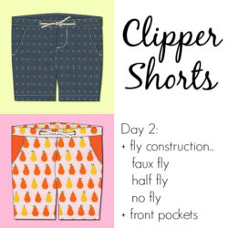 Jennuine Design Clipper Shorts Sew Along Day 2