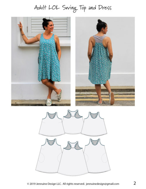 Adult LOL Swing Top and Dress - Image 3