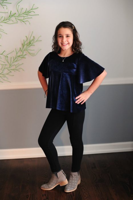 DOLLY ROMPER JEWELED INDIGO main image 1