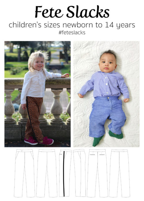 Jennuine Design Fete Slacks children's sizes newborn to 14 years