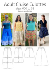 Jennuine Design Adult Cruise Culottes Woven PDF Pattern for sizes 000 to 38